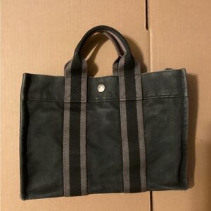 Hermes Navy Blue Small Tote Bag Unisex